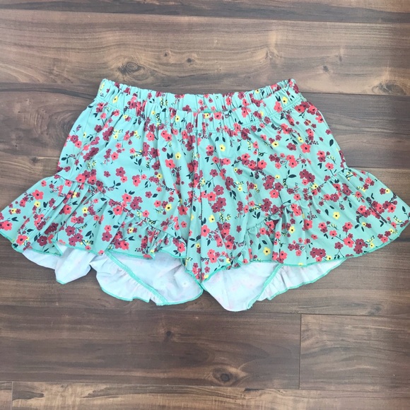 EUC ASOS maternity floral flare shorts size US2 - Picture 1 of 4